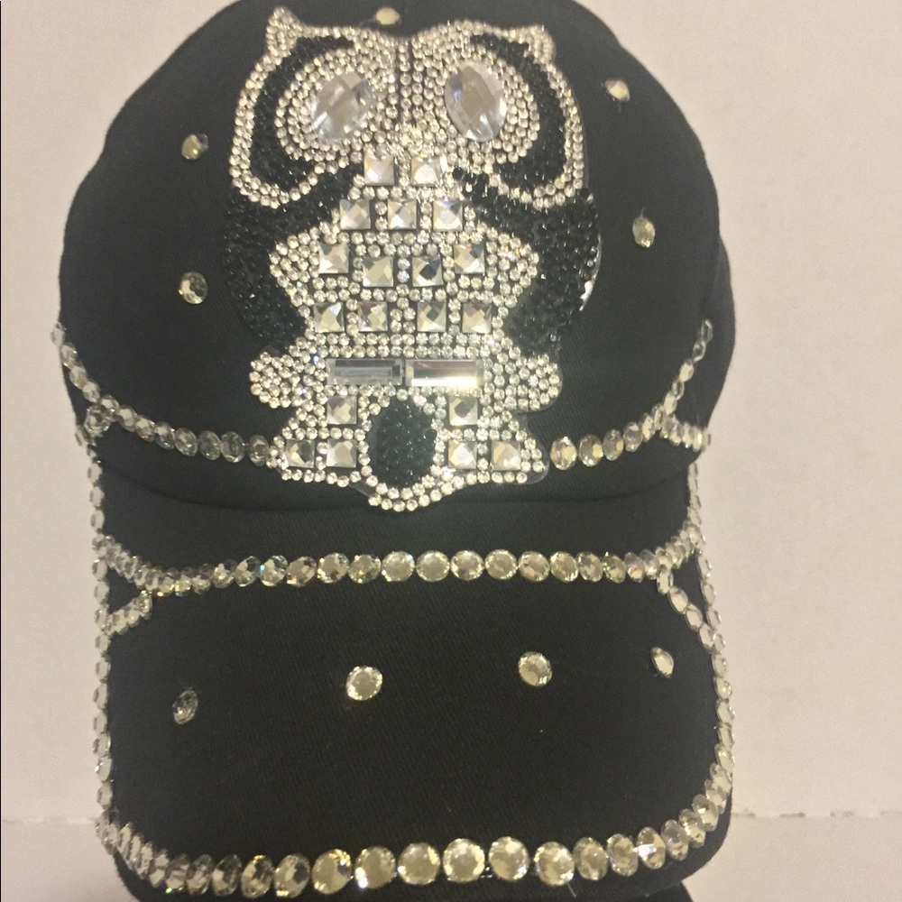 ♥️  Blue Jean Studded Baseball Cap Bling Hat